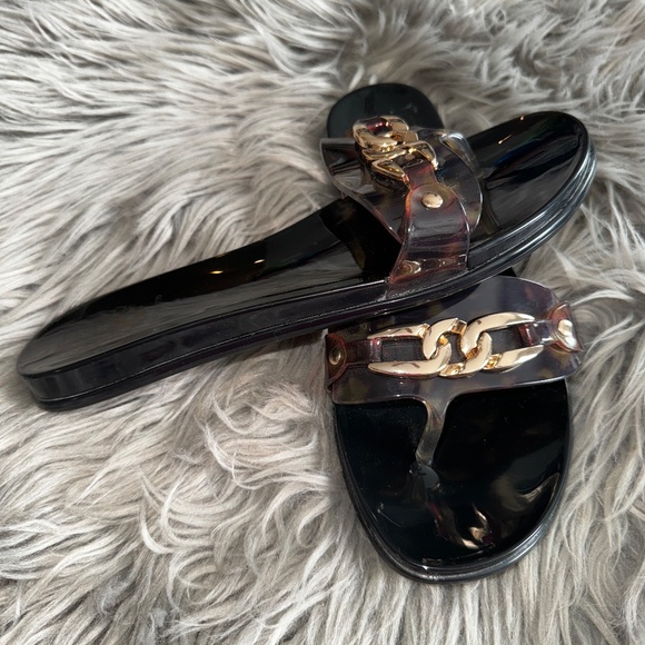 EUC Vince Camuto Evolet Flip Flop in Tortoise Shell Size 8 - Picture 3 of 7